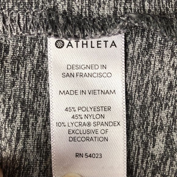 Athleta Shirt Women Small Gray Heather Thumb Hole Tulip Back Long Sleeve Top - Picture 4 of 11